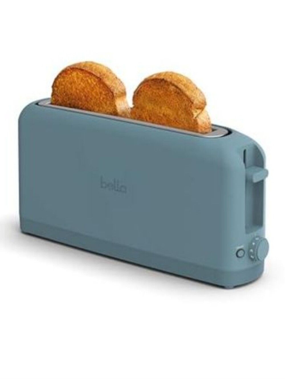 NEW! BELLA 2 SLICE SLIM TOASTER, 6 SETTINGS, REHEAT, CANCEL, ANTI-JAM, TUCK CORD
